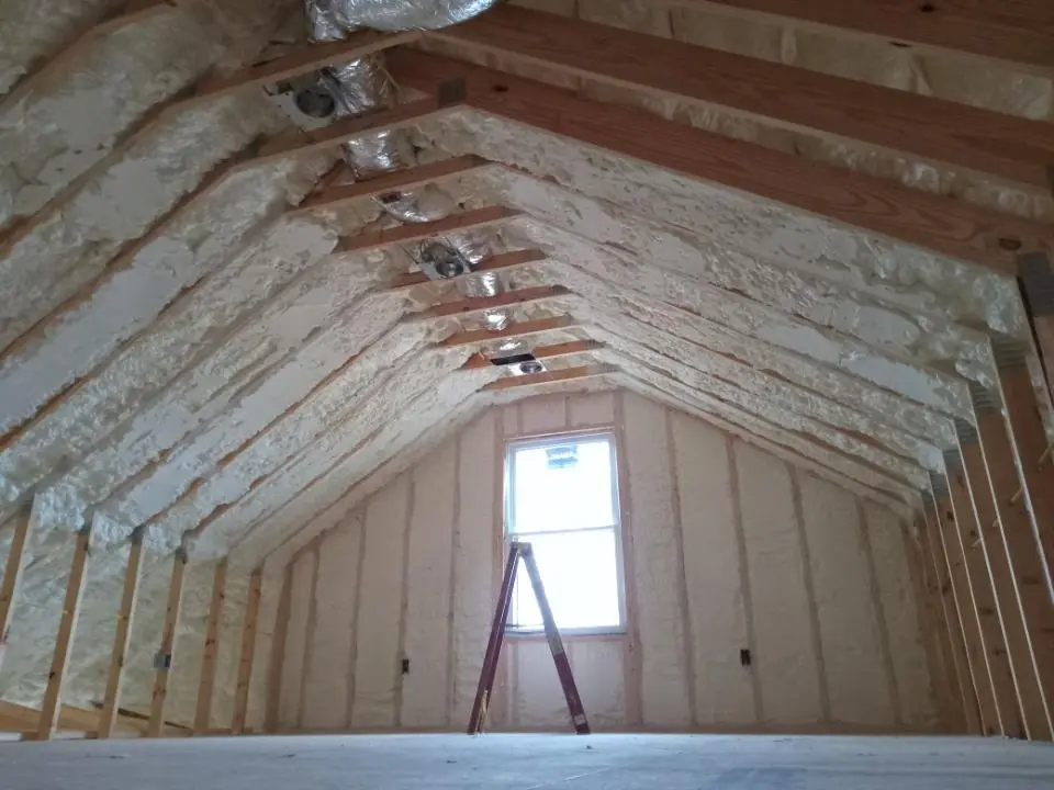Spray foam roofing application for Crawl Space Insulation project in Elko